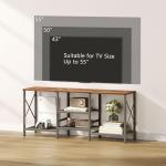 JARHETUN 55 Inch TV Stand with 3 Open Shelves