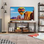 Rustic Brown TV Stand for 65-75 Inch TVs