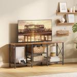 JARHETUN 55 Inch TV Stand with 3 Open Shelves