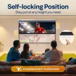 VIVOHOME 80 Inch Pull Down HD Projector Screen