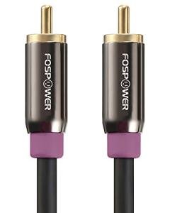 FosPower 10 FT RCA Subwoofer Cable - Male to Male