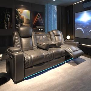 VanAcc Power Reclining Loveseat with USB Charging