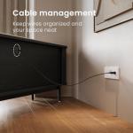 Mid Century Modern 75" TV Stand with Storage