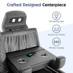 VanAcc Power Reclining Loveseat with USB Charging