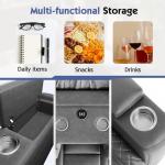 VanAcc Power Reclining Loveseat with USB Charging