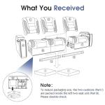 VanAcc Power Reclining Loveseat with USB Charging