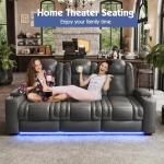 VanAcc Power Reclining Loveseat with USB Charging