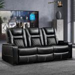 CANMOV 3-Seat Power Recliner Sofa with USB Ports