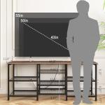 YGEOMER 55-Inch TV Stand with LED Lights