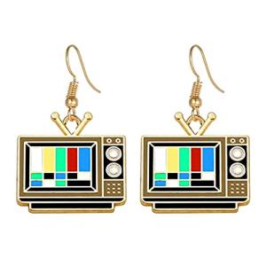Vintage TV Dangle Earrings - Fun Retro Jewelry