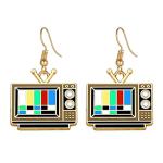 Vintage TV Dangle Earrings - Fun Retro Jewelry