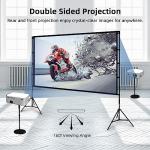 100-Inch Portable Projector Screen with Stand