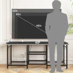 YGEOMER 55 Inch TV Stand with Power Outlet