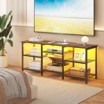 YGEOMER 55-Inch TV Stand with LED Lights