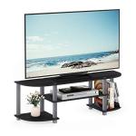 Furinno Turn-S-Tube Wide TV Stand, Black/Grey
