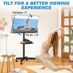 Rfiver Rolling TV Stand for 23-60 Inch TVs