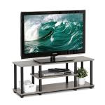 Furinno No-Tools TV Stand, French Oak Grey/Black