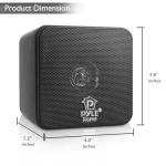 Pyle Compact 100W Mini Cube Bookshelf Speakers