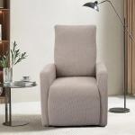4-Pack Jacquard Recliner Chair Covers, Khaki
