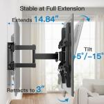 Pipishell Wall Mount Bracket for TVs, Black