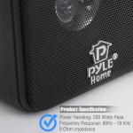 Pyle Compact 100W Mini Cube Bookshelf Speakers