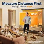 VIVOHOME 84" Electric Motorized Projector Screen