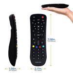 Philips Universal Remote Control, Universal TV Remote Replacement, Samsung TV Remote Control, for Roku Remote Replacement, Vizio, LG, Sony, Apple, 3 Device, Black, SRP9232D/27
