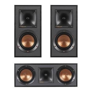 Klipsch R-41M Bookshelf Speakers (Pair) and R-52C Center Channel Home Theater Bundle