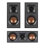 Klipsch R-41M Bookshelf Speakers (Pair) and R-52C Center Channel Home Theater Bundle