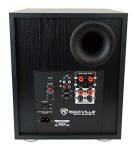 Rockville Rock Shaker 8 Black, 8" Powered Subwoofer, 400W, Deep Bass, Class-D Amp, RCA/Speaker Inputs, for Home Theater & Studio
