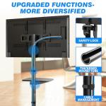 Rfiver Rolling TV Stand for 23-60 Inch TVs