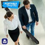 Pyle 60 Inch Portable Projector Screen with Tripod Stand – Fold Out Roll Up, HD Premium 16:9 Aspect Ratio, Matte Viewing Surface for Indoor and Outdoor Use, Perfect for Home, Office and Presentations