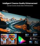 Ultra HD Google TV Projector 4K , HDR10+ 2200 ANSI High-Bright Home Theater Projector - ToF CMOS AutoFocus, WiFi6 Bluetooth, 30W Speaker Dolby Audio,DTS NFC HDMI eARC USB for Outdoor Movie Night