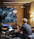 Ultra HD Google TV Projector 4K , HDR10+ 2200 ANSI High-Bright Home Theater Projector - ToF CMOS AutoFocus, WiFi6 Bluetooth, 30W Speaker Dolby Audio,DTS NFC HDMI eARC USB for Outdoor Movie Night