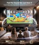 Ultra HD Google TV Projector 4K , HDR10+ 2200 ANSI High-Bright Home Theater Projector - ToF CMOS AutoFocus, WiFi6 Bluetooth, 30W Speaker Dolby Audio,DTS NFC HDMI eARC USB for Outdoor Movie Night