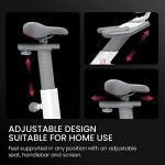 Yesoul Black Exercise Bike for Home,Smart White Cycling Bike Brake Pad/Magnetic Stationary Bike, Low Noise Indoor Cycling Bike for Home Gym Electric Stationary Bike with Tablet Mount & Comfortable Seat Cushion for Women Apartment Workout Bike for Fitness