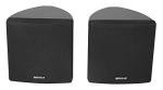 Rockville Pair Cube Black 30W RMS 3.5" Home Theater Wall Speakers, 8 Ohm, 360-Degree Swivel Brackets, True 2-Way Audio, Compact Design, for Home Theater and Surround Sound