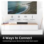 Sound Bars for TV 16-inch, Cinematic TV Sound Bar with Impactful Bass, Bluetooth Soundbar for TV with Remote Control, Wall Mountable TV Speakers Sound Bar Work with Traditional or Smart TV