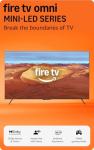 Amazon Fire TV 65" Omni Mini-LED Series, QLED 4K UHD smart TV, Dolby Vision IQ, 144hz gaming mode, Ambient Experience, hands-free with Alexa, 2024 release
