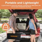 Projector Screen and Stand, Towond 100 inch Portable Movie Screen Indoor Outdoor 16:9 HD Front Rear Projection Screen with Carry Bag Wrinkle-Free and Foldable Polyester Fabric Design for Home Cinema