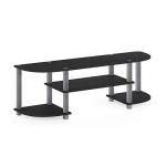 Furinno Turn-S-Tube Wide TV Stand, Black/Grey