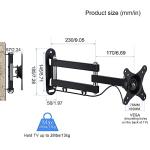 Suptek TV Wall Mount Swivel Tilt Rotation Full Motion Adjustable Articulating for Most 15-32 inch LED, LCD Monitor Wall Mount VESA 75,100 (MA2720)