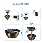 LPHUMEX Universal Ceiling Fan Remote Control Kit, 3-in-1 AC Motor Ceiling Fan Light Timing & Speed Remote, for Hunter/Harbor Breeze/Westinghouse/Honeywell/Other Ceiling Fan lamp