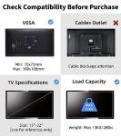 Suptek TV Wall Mount Swivel Tilt Rotation Full Motion Adjustable Articulating for Most 15-32 inch LED, LCD Monitor Wall Mount VESA 75,100 (MA2720)