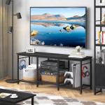 YGEOMER 55 Inch TV Stand with Power Outlet