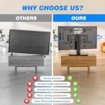 Rfiver Adjustable Swivel TV Stand for 27-60 Inch TVs