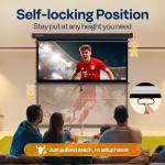 VIVOHOME 120 Inch HD 4K Projector Screen