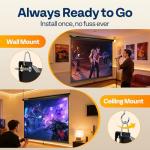 VIVOHOME 120 Inch HD 4K Projector Screen