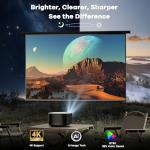 ONOAYO ONO5Pro 4K WiFi Bluetooth Projector