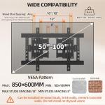 Futurleal Corner TV Mount for 50-100 Inch TVs
